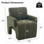 Fauteuil d'appoint moderne rembourré en sherpa doux-761292990