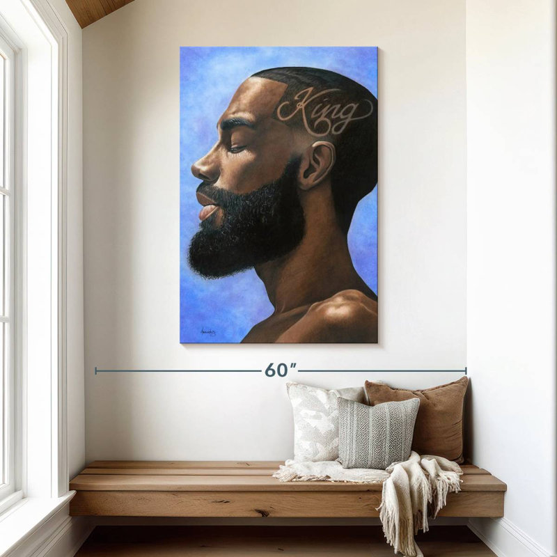Leisha African King, 48" H x 32" W