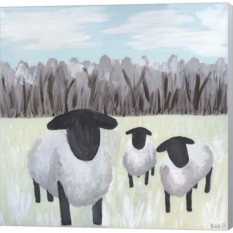 «Paint Splotch Sheep» par Kathleen Bryan, art mural sur toile