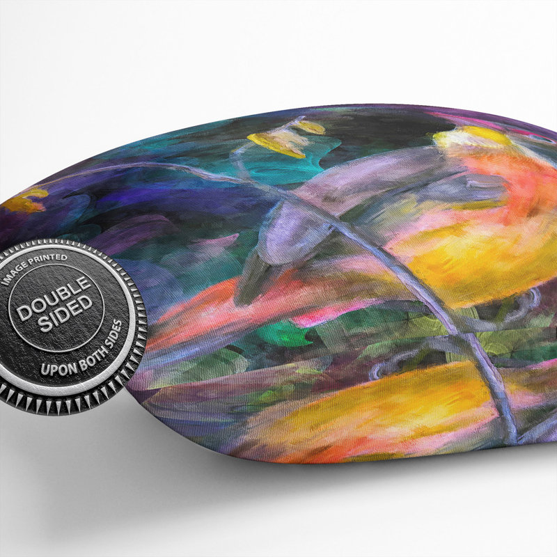 Colourful Bird Scatter Cushion, 40cm H x 40cm W x 15cm D