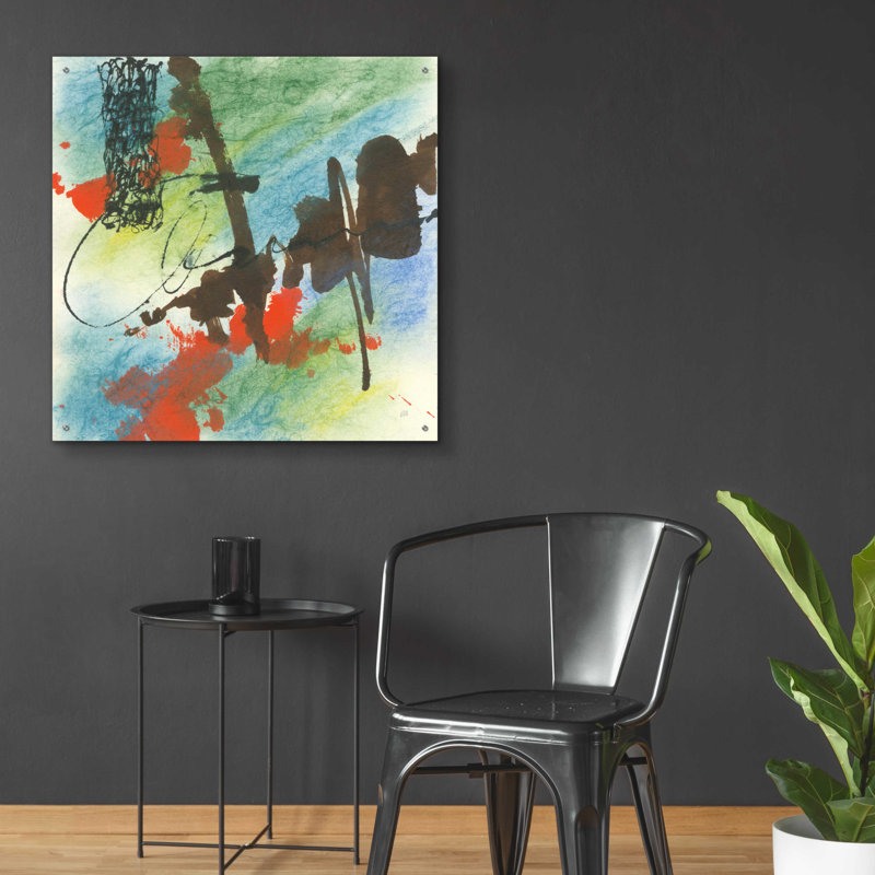 «Graffiti Blue I» par Chris Paschke, H 36 po x l 36 po x P 0,2 po