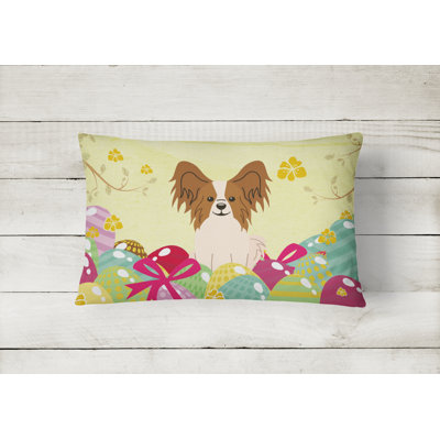 Easter Eggs Papillon Lumbar Pillow