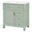 Meuble-lavabo 30 po avec comptoir en céramique-133258286