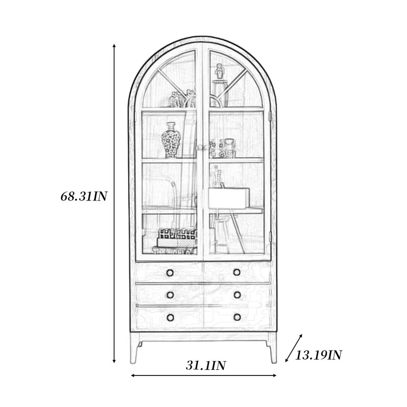 Multi-functional standard bookcase, Black