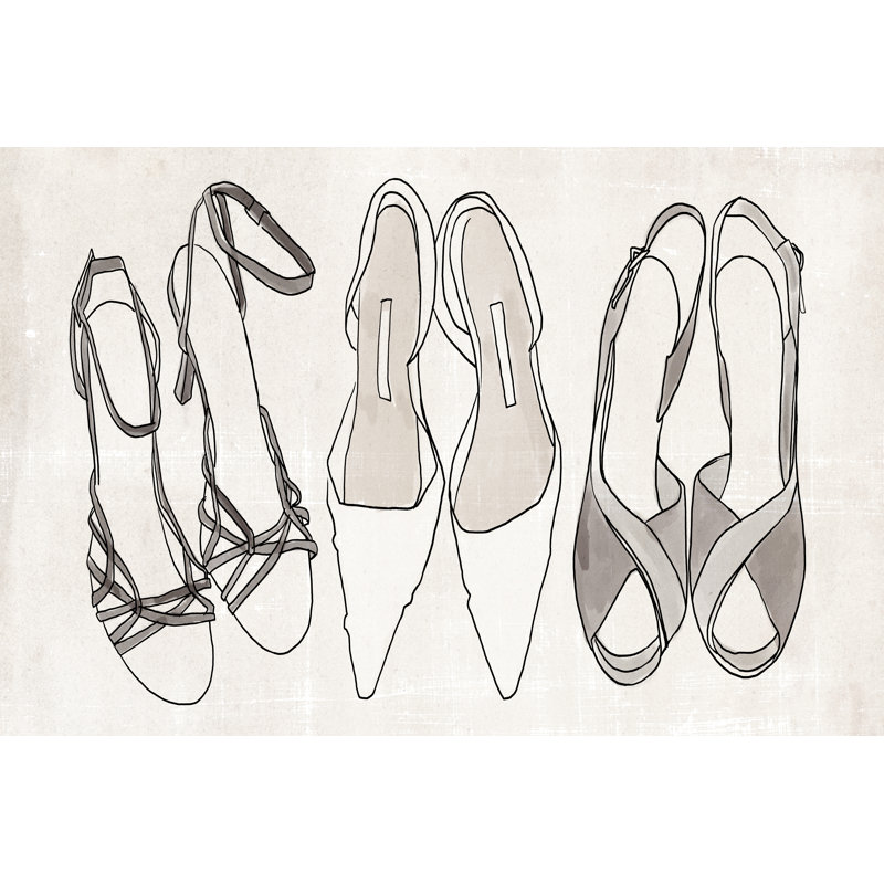 Heels For Days I by Annie Warren - Wrapped Canvas Painting, 81cm H x 122cm W