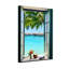Paysage et nature, plage tropicale vue par la fenêtre-1645113900