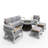 Areefa 7 - Person Patio Conversation Set with Cushions-58464332