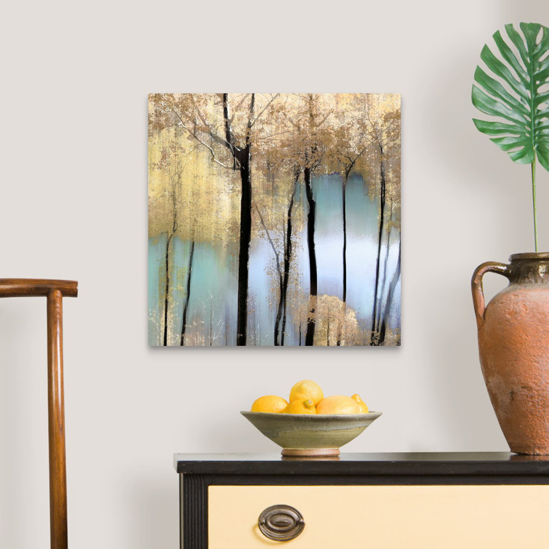 «Pastel Pond» par Alex Hanson - reproduction d'art sur toile, H 20 po x l 20 po x P 1,25 po, Toile tendue