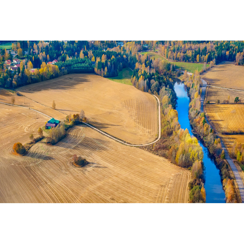 Finland Aerial Landscape - Wrapped Canvas Print, 30cm H x 46cm W x 3.8cm D
