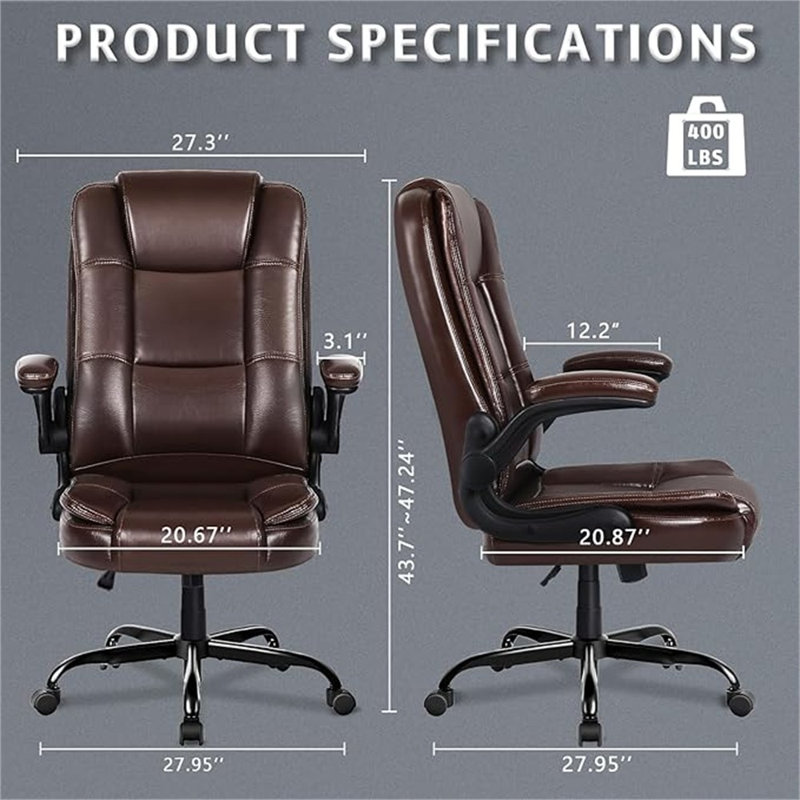 Fauteuil de bureau LEMBERI, Brown