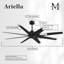 Ariella - Ventilateur de plafond à huit pales-1104360047-1104360045