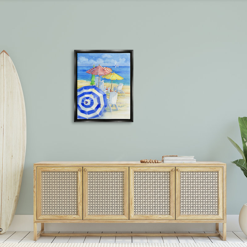 «Summer Beach Coast Ocean Waves» par Paul Brent - peinture sur toile, H 31 po x l 25 po x P 1,7 po