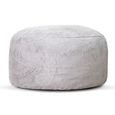Simcoe 4Ft Faux Rabbit Fur Giant Foam Chair by Gouchee Home
