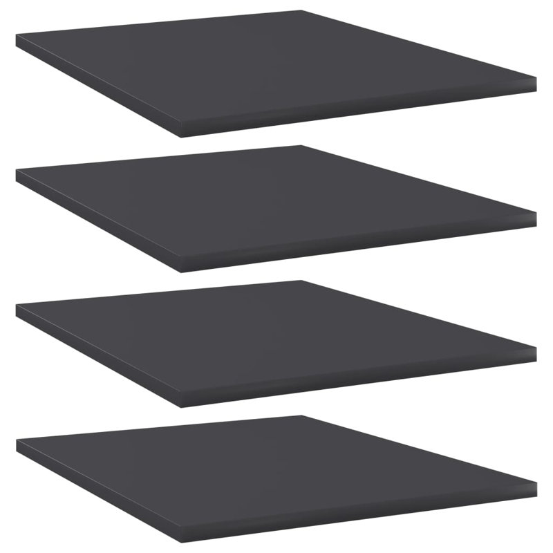 Tablettes flottantes étagères murales, H 0,6 po x l 15,7 po x P 19,7 po, gris