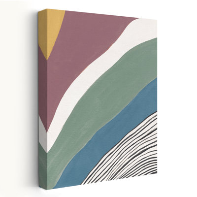 Mid-Century moderne et minimaliste coloré rétro abstrait IV