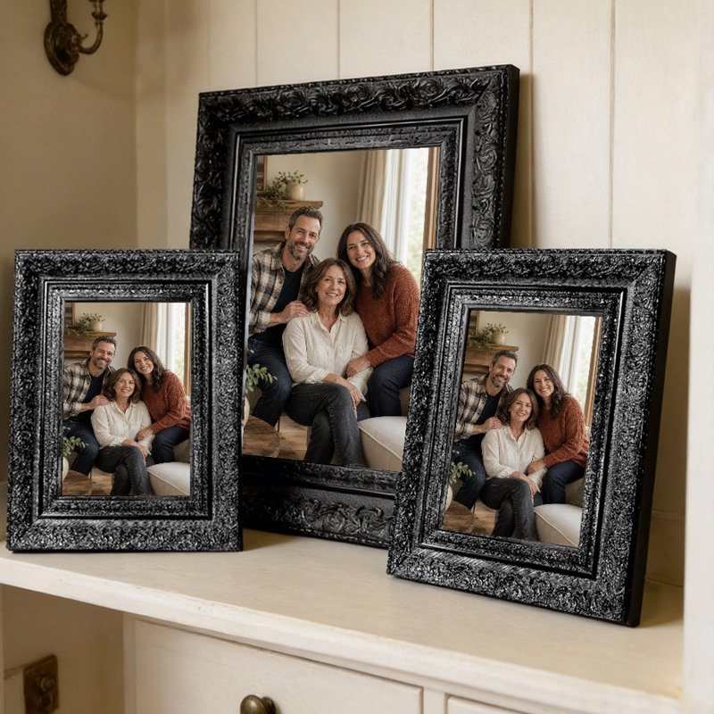 Cadre photo de table 11 pièces x 11 "noir 11" pour cadeaux de fête des Mères, Black, 1, 11" W x 14" H