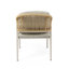 Ensemble de 2 chaises de salle à manger en osier d'extérieur durable, imperméables et résistantes aux rayons UV pour le confort du patio et du balcon