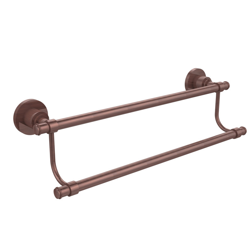 Porte-serviettes mural double Arviso, Cuivre antique
