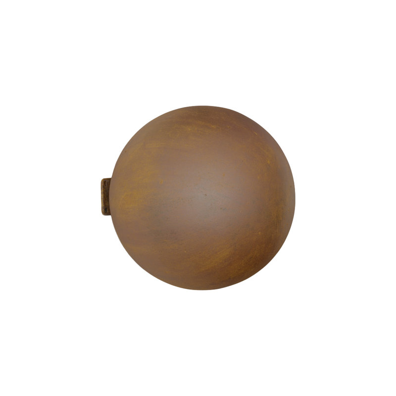 Boule murale, très petite, rouille