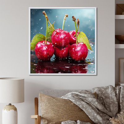 Cherry Eclipse 1 - Art mural cerise