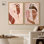 "Abstracted Serenity", reproduction d'art sur toile par Art Remedy, cadre doré, 24 x 36