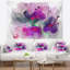 Tapisserie d’esquisse d’illustration floral purple-28488708