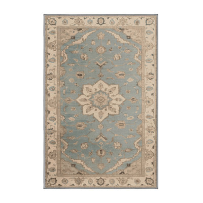 Tapis gris Tabriz lavable à la machine
