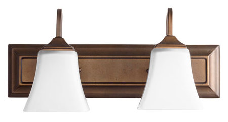 Éclairage pour salle de bain 2 lumières Anciia, Bronze huilé