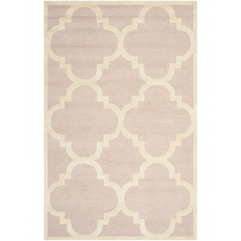 Kaplan Geometric Wool Hand Woven Area Rug, Rectangle 152 x 244 cm