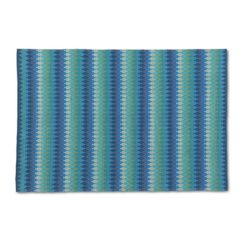 Ariah Rectangle 80 cm x 200 cm Striped Cotton Hand Woven Area Rug