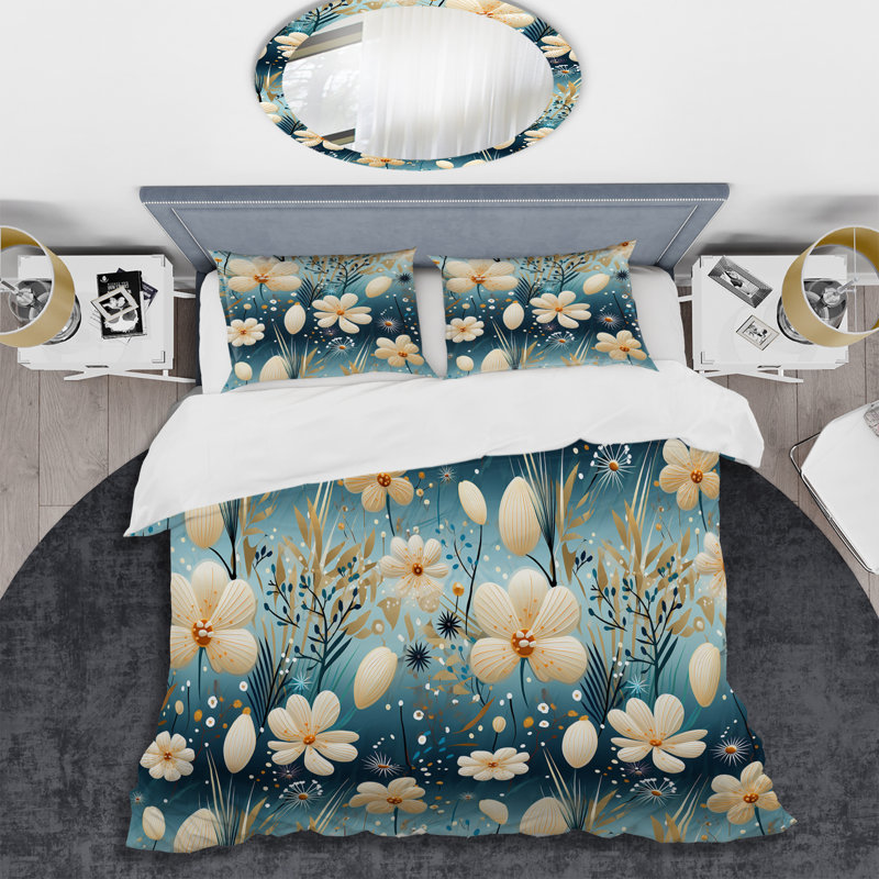 Literie Ferns, Housse de couette pour très grand lit et 2 très