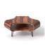 Table basse en bois massif avec tablette de rangement ouverte - Pieds en épingle à cheveux, finition miel, table basse moderne Mid-Century-127123533