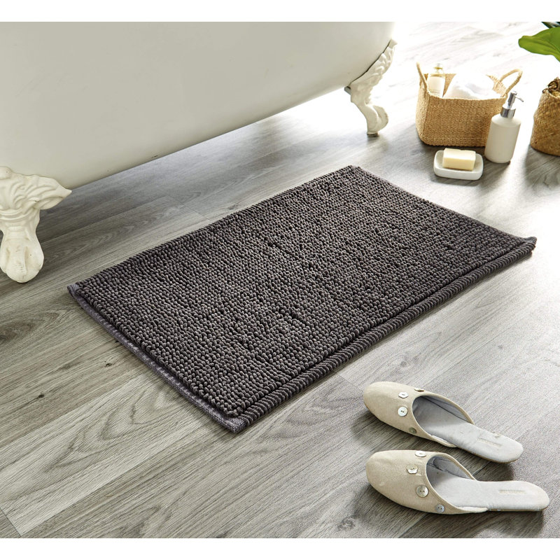 Non-Slip Bath Mat, Grey