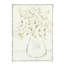 Art mural en relief avec fleurs dans un vase