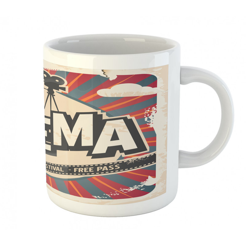 Grande tasse à café cinéma cinéma