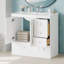 Meuble-lavabo simple 36 po avec lavabo en céramique-790094471