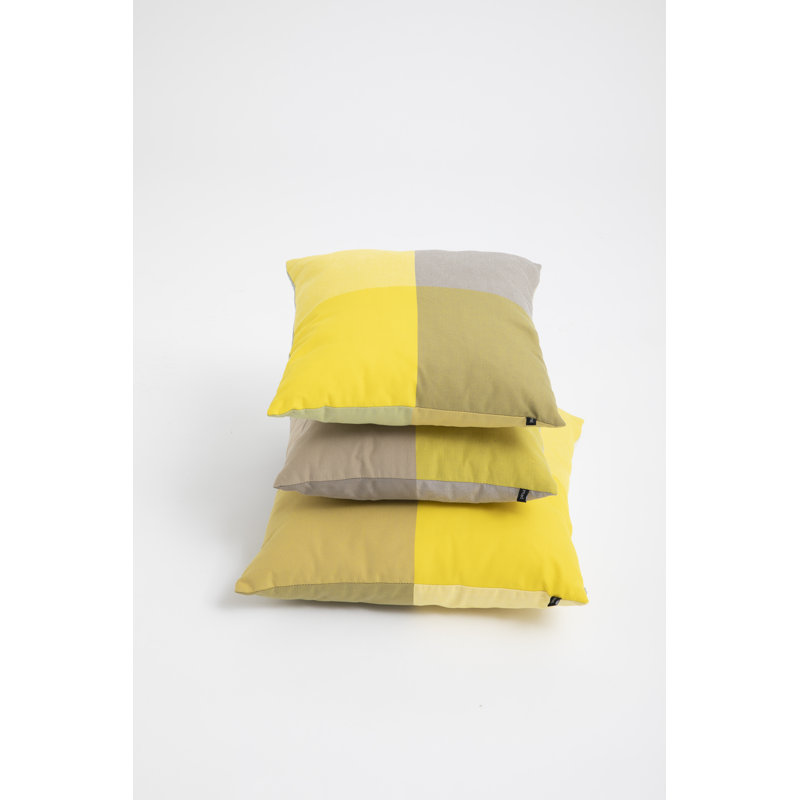 Pirwi Square Pillow Cover & Insert, 19.69" x 19.69", Light Brown