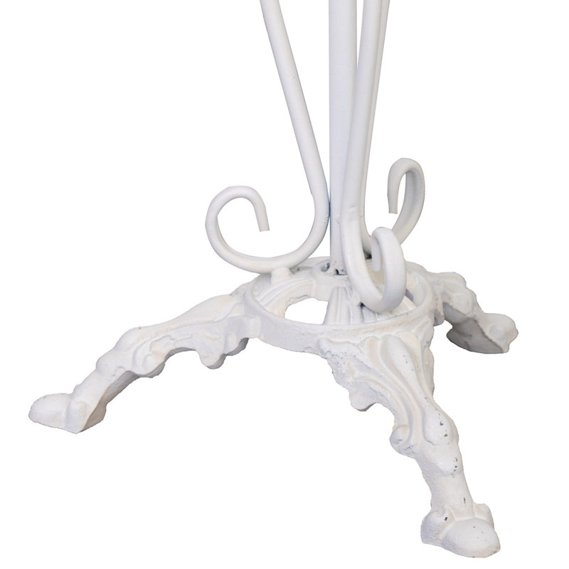 Homerville End Table, White Aged