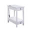 Table d'appoint polyvalente en bois avec USB et plusieurs options de rangement
