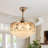 Dreux Crystal Ceiling Fan Indoor with Light Remote Control Modern-1993336735-1973443667