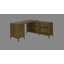 Computer Desk, Home Office, Corner, Storage Drawers, L Shape, Work, Laptop, Metal-1258264577