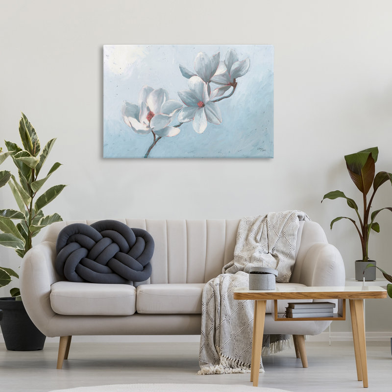Art mural sur toile Blooming Magnolia en herbe par Wellington Studio, H 24 po x l 36 po