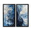 «Abstract Sea Breeze Waves I», art mural toile côtière, 2 pièces nautiques-97437452-97437455