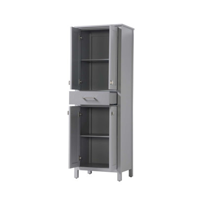 24 inch Bath Storage Cabinet in Grey