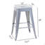 Tabouret à hauteur de comptoir 24 po, tabourets de bar en métal sans dossier, ensemble de 4, non empilable, amovible et facile à assembler-1960640387-1960640389