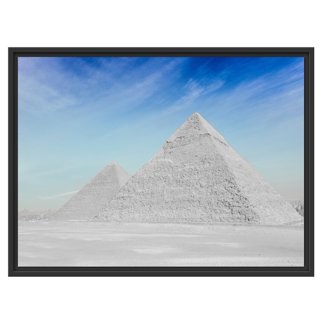 Gerahmtes Wandbild Pyramiden von Gizeh