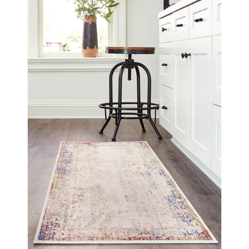 One One Allium Way® Ombre Deepa, Tapis de couloir 2 pi x 8 pi