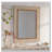 Vintage Carved Pattern Rectangular Wall Mirror