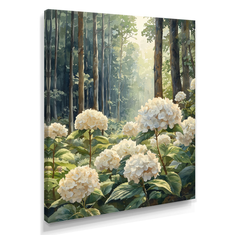 Cropsey - Hydrangea, impression sur toile, H 44 po x l 34 po, Toile tendue, Ne s’applique pas