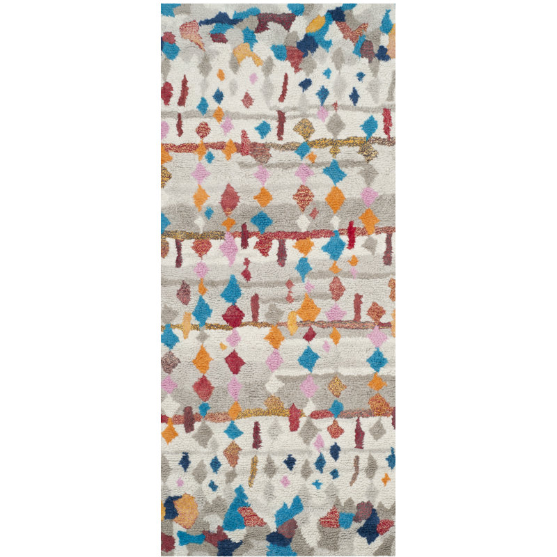 Janis Hand Tufted Performance Geometric Rug, Runner 2'3" x 8'